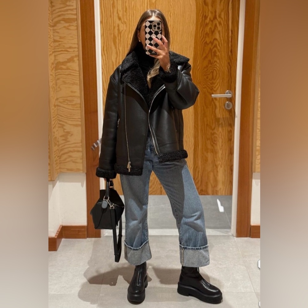 Stylish Faux Suede Winter Coat